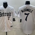 Men's Detroit Tigers #7 Kevin McGonigle 2026 White 'Motor Gothic Edition' Vapor Jersey