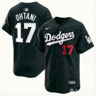Dodgers #17 Shohei Ohtani Black Fashion Limited Stitched Player Jersey