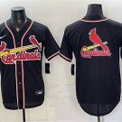 Cardinals Team Big Logo 2026 Fashion Replica Black Out Stitched Baseball Jersey