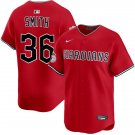 Mens Cleveland Guardians #36 Cade Smith Nike Red Alternate Limited Jersey
