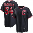 Mens Cleveland Guardians #54 Joey Cantillo Nike Navy Alternate Limited Jersey