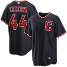 Mens Cleveland Guardians #44 Slade Cecconi Nike Navy Alternate Limited Jersey