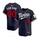 Minnesota Twins Custom Nike 2026 Navy Twins Alternate Vapor Limited Jersey