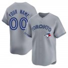Toronto Blue Jays Custom Nike Gray Road Limited Jersey