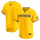 Michigan Wolverines Custom 2026 Maize Pullover College Baseball Game Jersey