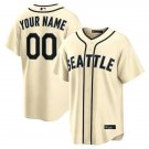 Seattle Mariners Custom Cream Retro Alternate Limited Jersey