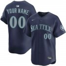 Seattle Mariners Custom Nike Navy Alternate Limited Jersey