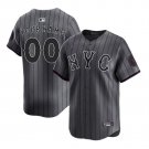 Men's New York Mets Customized Graphite City Connect Limited Jersey
