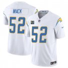 Los Angeles Chargers 52 Khalil Mack White F.U.S.E With 4-Star C Patch Vapor Jersey