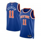Men's & Youth Knicks #11 Jalen Brunson Stitched Jersey Blue
