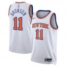 Men's & Youth Knicks #11 Jalen Brunson Stitched Jersey White