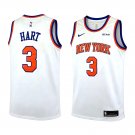 Knicks #3 Josh Hart Assocition Stitched Jersey White