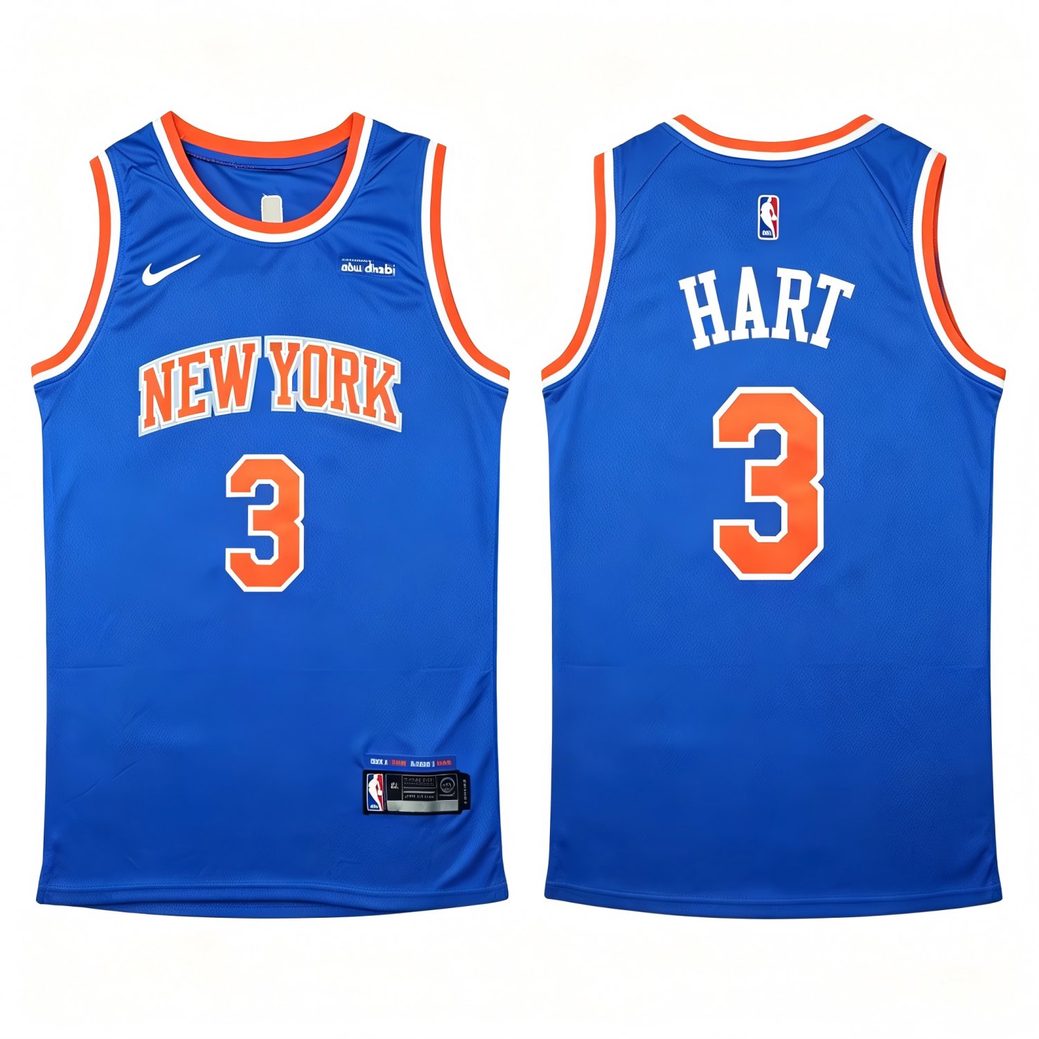 Knicks #3 Josh Hart Icon Edition Stitched Jersey Blue