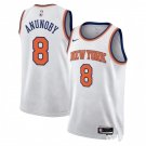 New Yok Knicks #8 OG Anunoby White Association Edition Basketball Jersey 2026