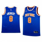 Knicks #8 OG Anunoby Icon Edition Stitched Jersey Blue