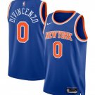 Knicks #0 Donte DiVincenzo Icon Edition Stitched Jersey Blue