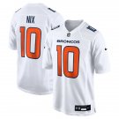 Denver Broncos #10 Bo Nix Tundra White Fashion Game Jersey