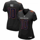 W/M Denver Broncos #10 Bo Nix Carbon Black Fashion Game Stitched Jersey