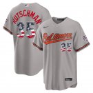 Baltimore Orioles #35 Adley Rutschman Grey USA 250 Fourth of July Jersey