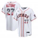 Men's Houston Astros #27 Jose Altuve White USA 250 Fourth of July Jersey