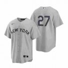 NYY #27 Giancarlo Stanton Away Limited Jersey Grey