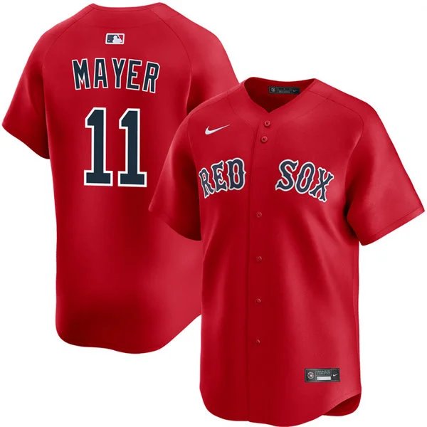 Mens Boston Red Sox #11 Marcelo Mayer Red Alternate Limted Jersey