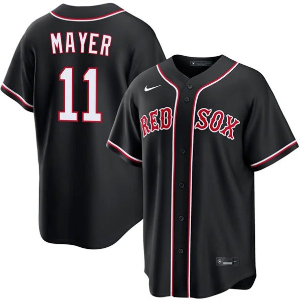 Mens Boston Red Sox #11 Marcelo Mayer 2026 Blackout Fashion Limited Jersey