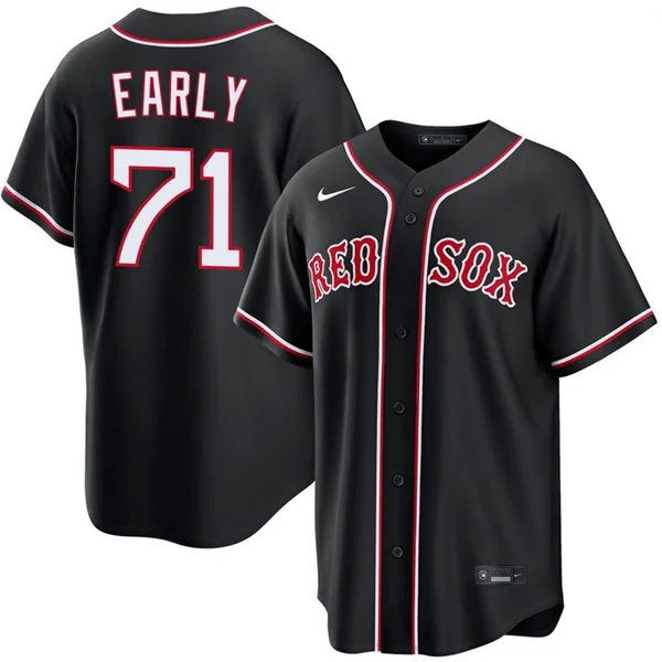 Mens Boston Red Sox #71 Connelly Early 2026 Blackout Fashion Limited Jersey
