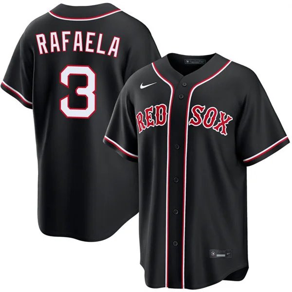 Mens Boston Red Sox #3 Ceddanne Rafaela Nike 2026 Blackout Fashion Limited Jersey
