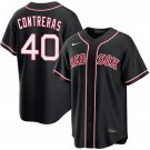 Men's Boston Red Sox #40 Willson Contreras 2026 Blackout Fashion Limited Jersey