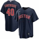 Mens Boston Red Sox #40 Willson Contreras Navy Alternate Limted Jersey