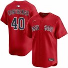 Mens Boston Red Sox #40 Willson Contreras Red Alternate Limted Jersey