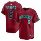 Mens Arizona Diamondbacks #6 Ildemaro Vargas Crimson Alternate Limited Jersey