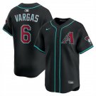 Mens Arizona Diamondbacks #6 Ildemaro Vargas Black Alternate Limited Jersey