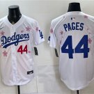 Men's Los Angeles Dodgers #44 Andy Pages White 2025 Tokyo Series Limited Jersey