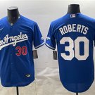 Men's Los Angeles Dodgers #30 Dave Roberts Royal Alternate Stadium Stitched Jersey