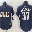 Men's Cleveland Guardians #37 Travis Bazzana Navy City Connect Limited Jersey