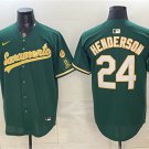 Rickey Henderson 2026 Green Alternate Sacramento Celebrating 125 Years Stitched Jersey