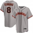 Mens San Francisco Giants #8 Bryce Eldridge Nike Gray Road Limited Jersey