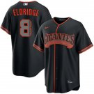 Mens San Francisco Giants #8 Bryce Eldridge Black Gigantes Limited Jersey