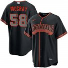 Mens San Francisco Giants #58 Grant McCray Black Gigantes Limited Jersey