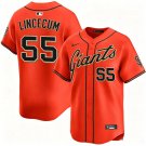Mens San Francisco Giants Retired Players #55 Tim Lincecum Nike Orange Alternate Limited Jersey