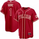 Mens Texas Rangers #1 MacKenzie Gore 2026 Viva Tejas City Connect Limited 2.0 Jersey Maroon
