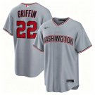 Men's Washington Nationals #22 Foster Griffin Nike Road Gray Limited Jersey