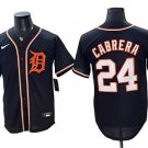 Tigers #24 Miguel Cabrera Black 2026 Fashion Replica Black Out Stitched Baseball Jersey