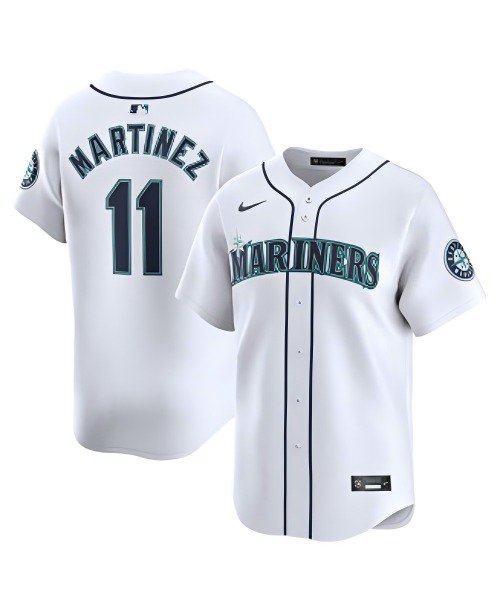 Men's Nike Edgar Martinez White Seattle Mariners Home limited Jersey