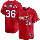 Men's St. Louis Cardinals #36 Michael McGreevy Scarlet City Connect Limited Jersey