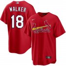 Mens St. Louis Cardinals #18 Jordan Walker Nike Scarlet Alternate Limited Jersey