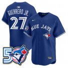 Vladimir Guerrero Jr Jersey #27 Toronto Blue Jays 50 Seasons Stitched Royal