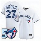 Vladimir Guerrero Jr Jersey #27 Toronto Blue Jays 50 Seasons Stitched White